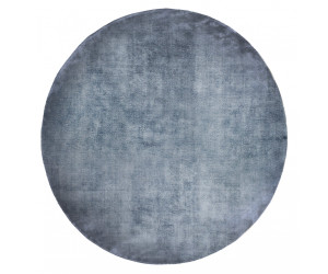 Alfombra REDONDA LINEN DARK BLUE (Handmade Collection)